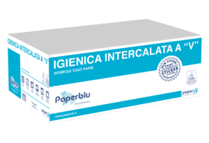 CARTA IGIENICA PURA CELLULOSA 2 VELI INTERFOGLIATA A "V"