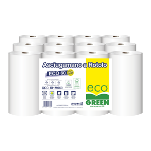 ASCIUGAMANO A ROTOLO "ECO 60" ECO GREEN
